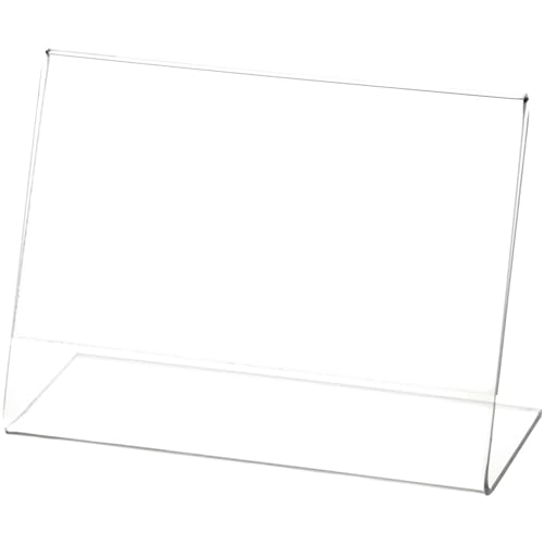 Plymor 5" W x 3.5" H Angled Sign Display/Literature Holder - size: 5" x 3.5"