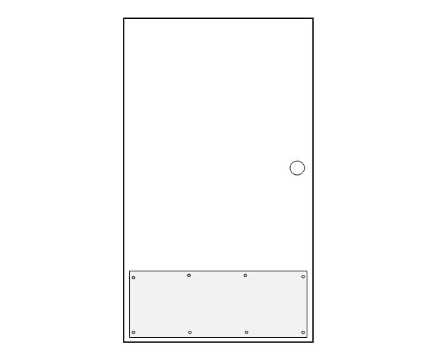 8" x 34" Stainless Steel Satin Finish Kickplate Pack of 10 Includes Fasteners