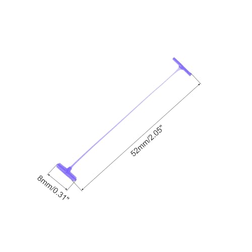 MECCANIXITY Standard Tagging Fasteners,Plastic Regular,Standard Label Gun Price Tagging Barbs for Garment Price Tag Label Tagging Barbs 50mm/2 Inch,Pack of 1500 Purple - color: Purple, size: 50mm/2 Inch