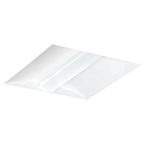 Columbia Lighting CCL24-5040 CCL Series 2X4 LED Center Lens Troffer 5000 Lumens, 4000K, 0-10V Dimming Driver, 47.875 in x 23.875 in x 4 in, White
