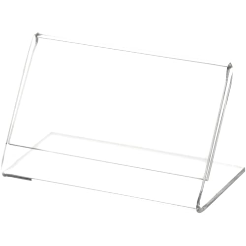 Plymor 3.5" W x 2" H Angled Sign Display/Literature Holder - size: 3.5" x 2"