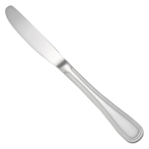 Winco 10 1/4" Silver Stainless Steel Table Knifes (Set of 12)