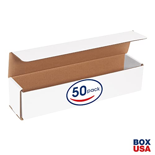 Box USA BM1433 14"L x 3"W x 3"H, White (Pack of 50) - size: (151) 14" x 3" x 3", 50-Pack