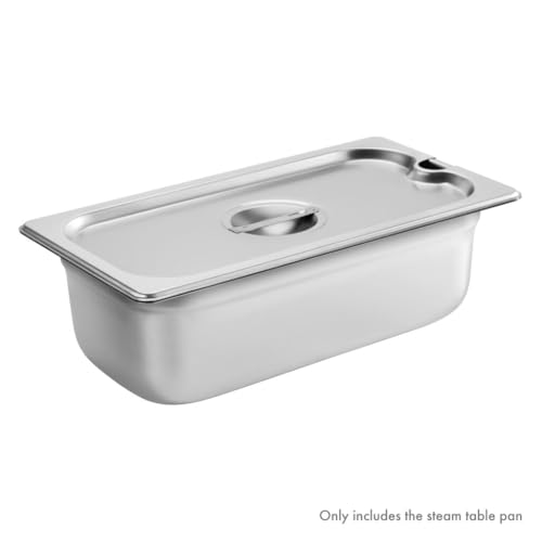 New Star Foodservice 1/3 Size Stainless Steel Steam Table Pan - size: 1/3, style: 4" Deep