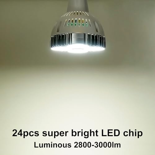 Aolyty PAR30 LED Bulb, 35W 2800 lm, 25° Beam Angle, E26 Base 6000K AC 120V - color: White
