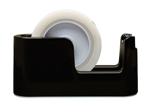 Scotch Deluxe Tape Dispenser, Black (C24) - size: (Pack of 1)