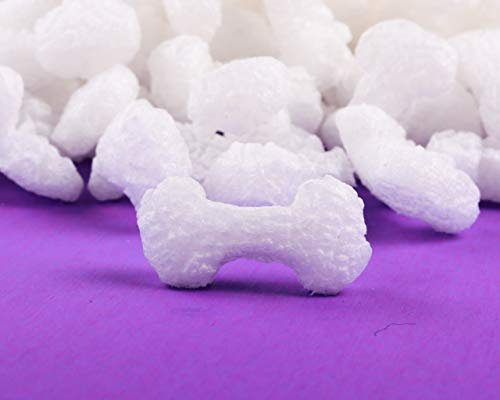 Bubblefast! Brand FunPak Plant Based Biodegradable Packing Peanuts, 1.5 cu ft Bag, Compostable (White Dog Bones) - color: White Dog Bones