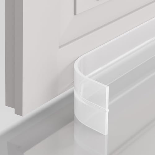 Silicone Weather Stripping Door Seal, 2 in x 36 ft, Self Adhesive - color: Clear, size: 2 Inch x 36 Feet