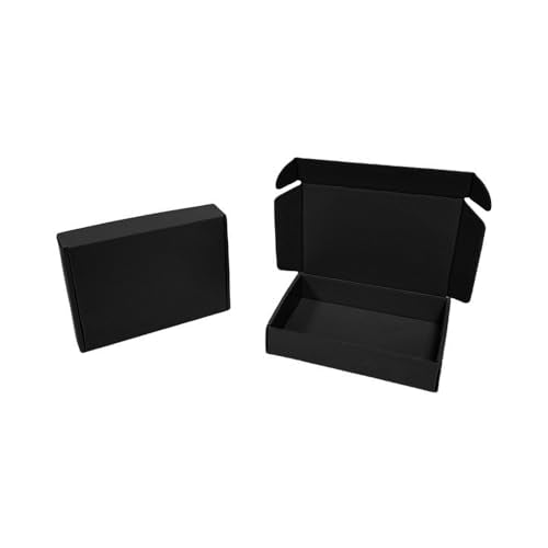 100 Pack 4.1x3x1.2 in Black Mini Shipping Boxes - color: Black, size: 4.1x3x1.2 in