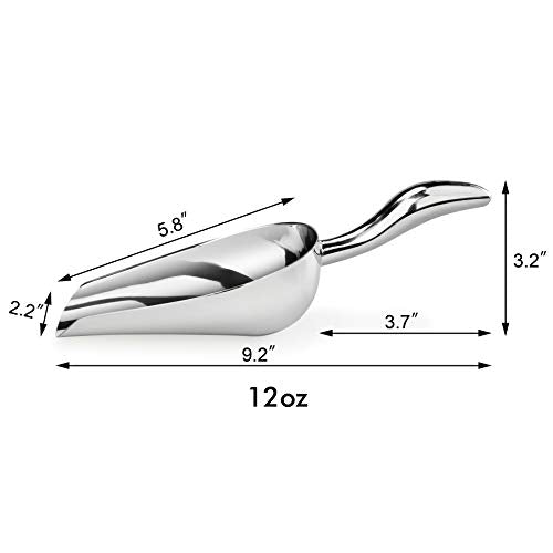 New Star Foodservice Stainless Steel Scoop, 12-Ounce - size: 12-Ounce Stainless Steel