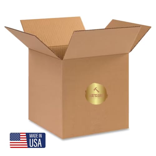 Small Shipping Boxes 12"L x 12"W x 12"H, 25-Pack | Kraft Corrugated Cardboard Boxes for Packing, Moving and Storage, Multi-Purpose - size: 12x12x12 inches