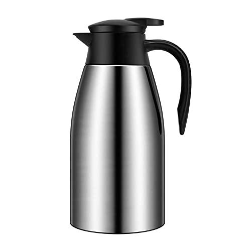 68oz Coffee Carafe Insulated, Airpot Thermal Coffee Carafes for Keeping Hot - color: Silver