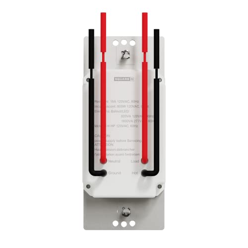 Square D by Schneider Electric Square D X Series PIR Motion Occupancy/Vacancy Sensor Light Switch, 10 Amp, Matte Gray (SQR73101GY) - color: Matte Gray