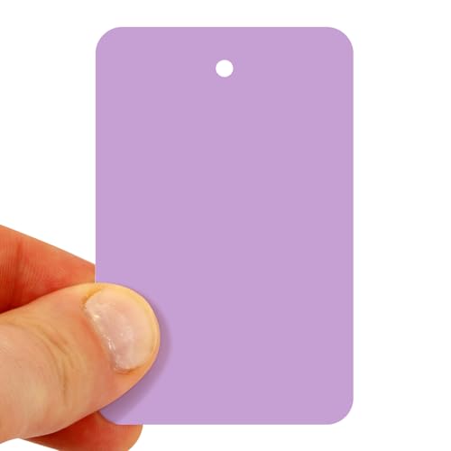 SmartSign Lavender Blank Garment Tag - Pack of 1000, 12pt Thick Cardstock Clothing Labels, 2.875" x 1.75" Merchandise Tags With Eyelet, Colored Retail Without Strings - color: Lavender