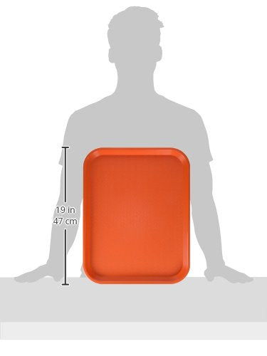Winco Fast Food Tray, 14-Inch by 18-Inch, Orange - color: Orange, size: 14" x 18"