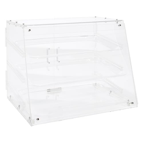 Winco 3-Tier Pastry Display Case, Acrylic Medium - style: 3 Tier