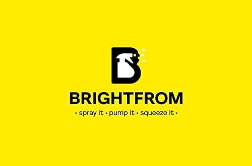 BRIGHTFROM Empty Shampoo Pump Bottles, 32 OZ/ 1 Liter, BPA-Free Cylinder Containers, Household & Commercial Use, 2 Pack - Leak Proof