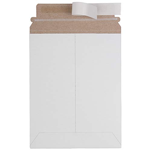 JAM Paper Recycled Photo Mailer Envelopes - 7" x 9" - White - 6/pack - color: 7" X 9", size: 6 per Pack