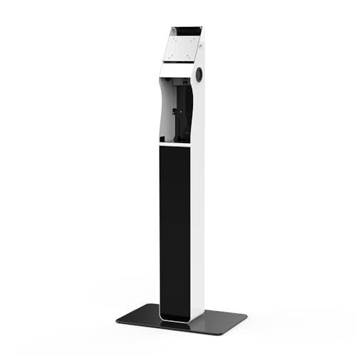 Self Service Kiosk VESA Floor Stand for 21.5/27-inch Displays All Metal, with Printer storage and card reader bracket BSF-2205