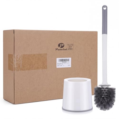 Patelai 6 Pack 18.12 Inch Toilet Brush and Holder for Bathroom