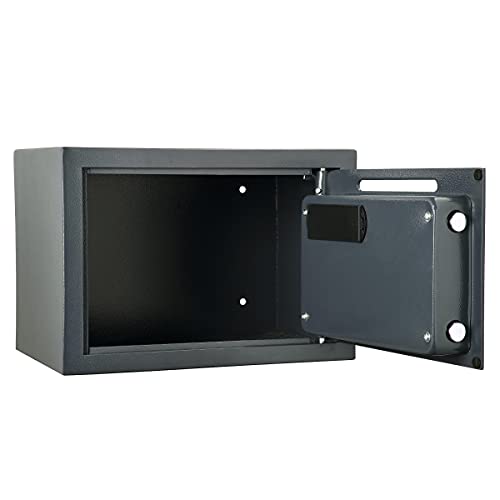 Drop Safe - Digital Compact Steel Money Security Box with Keypad - Deposit Cash Easily – For Home or Business by Paragon Safe - Black, .54 Cubic Feet - color: Black