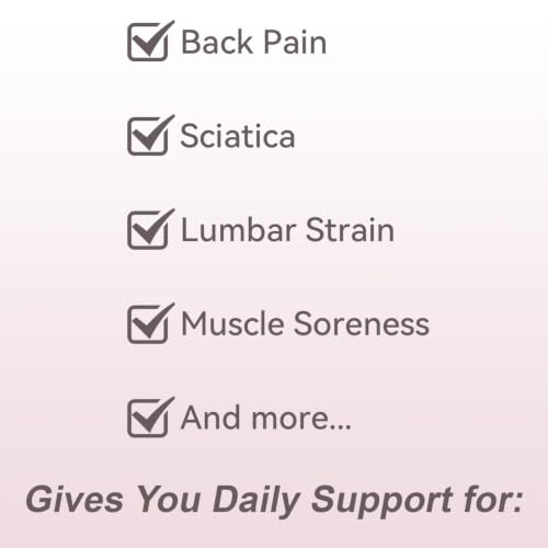 Ultra Breathable & Thin Back Brace for Lower Back Pain, Wear Under Clothes - size: S/M(Waist: 33.5"-42")