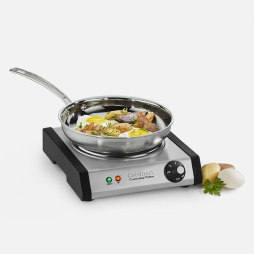 Cuisinart CB-30P1 Cast-Iron Single Burner, Stainless Steel - style: Single Burner
