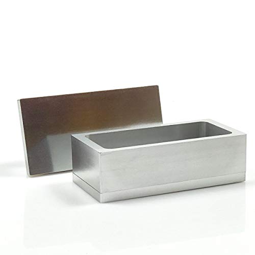 Pre Press Mold Made of Food Grade Anodized 6061 Aluminum (Silver, 2x4 inch) - size: 2x4 inch