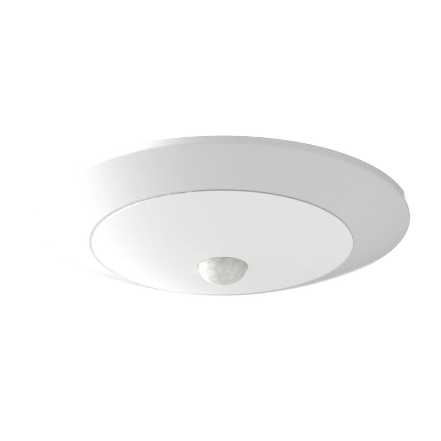 RAB Lighting DISKFA-Surface-Mount LED Downlight with PIR Motion Sensor-3000K/4000K/5000K -Low Profile for Hallways, Bathrooms, Stairways-900 Lumens, 90 CRI (DSKFA-6R159CCT12 0WS/PIR 0WS/PIR) - style: DSKFA-6R159CCT12 0WS/PIR 0WS/PIR