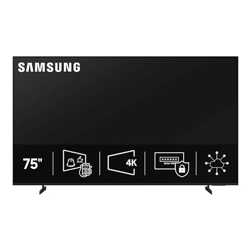 Samsung 75" Crystal UHD 4k Pro TV + VXT S-Series w/Cloud Based, Content Management Software, 1 Year Subscription - size: 75 inch