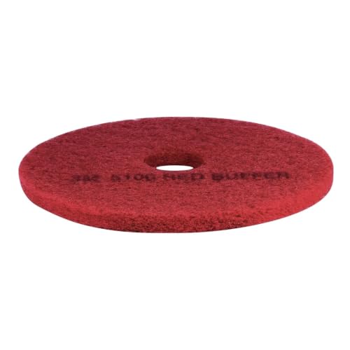 3M Red Buffer Pad 5100, 18 in, 5/Case - size: 18 inches