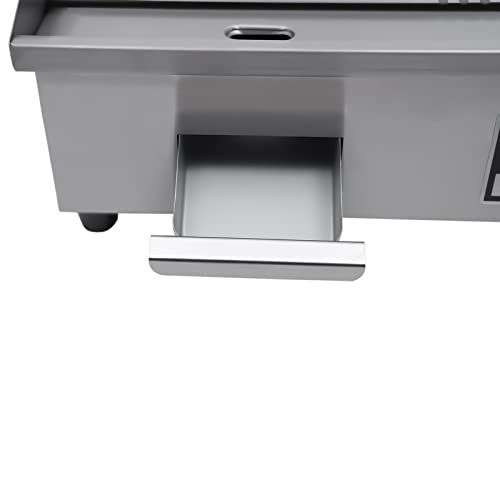 1600W Commercial Countertop Grill Electric Flat Top Teppanyaki Griddle - color: 1600W, 21.7"x13.8"