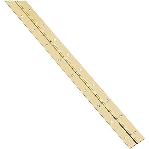 Brass Hinges with Holes in Multiple Sizes (.035" Thick X 3/4" Wide, 6 Feet Long)
