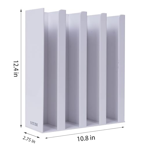 UCUDI Portion Sauce Cup Lid Holder for Restaurant 4 Compartments Plastic Sauce Cup Organizer Dispenser Fits Cups 2oz to 5.5oz in One Size for Counter or Wall Mount (White) - color: White
