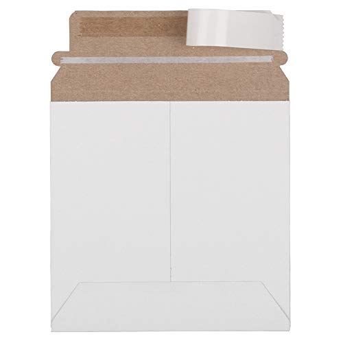 JAM Paper Recycled Photo Mailer Envelopes - 6" x 6" - White - 6/pack - color: 6" x 6", size: 6 per Pack