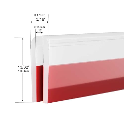 Silicone Edge Trim Self-Adhesive U Channel Silicone Edge Trim Edge Protector for Sheet Metal (Clear, Fit 1/16" - L 20') - color: Clear, size: Fit 1/16" - L 20'