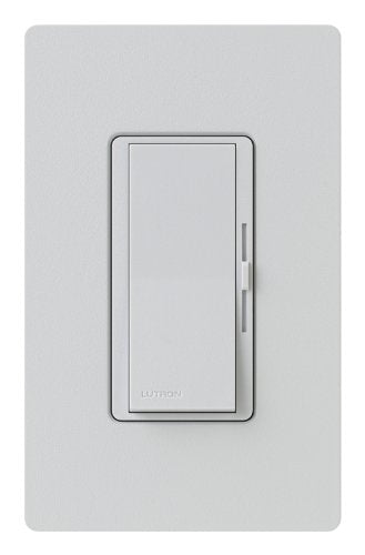 Lutron Diva Dimmer Switch for Incandescent Bulbs, 1000-Watt/Single-Pole Preset, DVSC-10P-PD, Palladium - color: Palladium