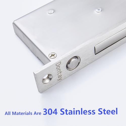 Dontay Sliding Pocket Door Handles,Heavy Duty Flush Edge Pull,6'',Nickel - color: Brushed Nickel, size: 6 Inch (150 mm)