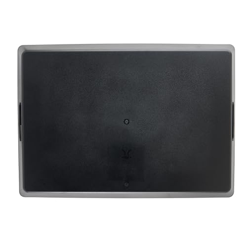 G.E.T. 17" x 24" Black Non-Skid Healthcare Abs Room Service Tray