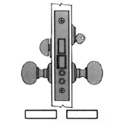 Baldwin: 6001.031.LR - 6001 2.75BS ENT MRTS LCK - MORTISE LOCKS