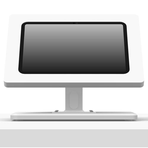 VidaMount White Enclosure and 360 Rotating & Tilting Desk/Table Stand Compatible with iPad mini (6|7 Gen) - color: White, size: iPad Mini (6|7 Gen)