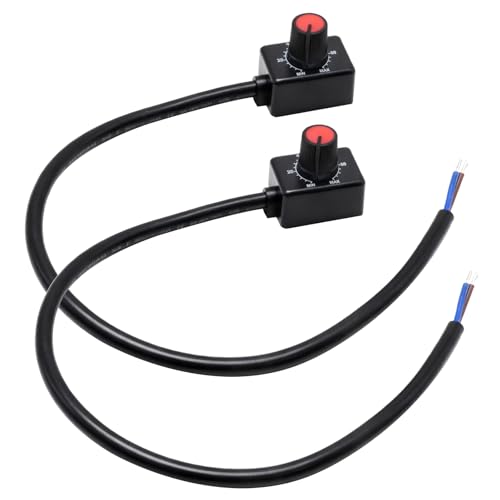 2Pack DC0/1-10V Dimmer, Knob Control 0-10V Dimmer Switch, Compatible with 0-10V Dimmer Switches for LED Lights, 1-10V Dimmer for Commercial Residential Lighting