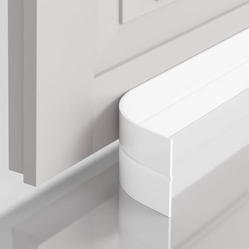 Weather Stripping, 2 in x 36 ft White Silicone Door Seal Strip - color: White, size: 2 Inch x 36 Feet