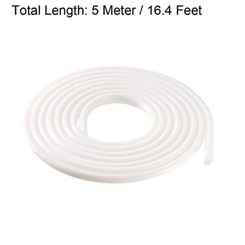 uxcell T-Slot Mount Window Weatherstrip Seal 7mm Bulb Bubble for 5mm Slot 5 Meters Long White - color: White, size: 5m