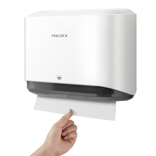 Pollock Commercial Paper Towel Dispenser Holder Wall Mount - color: White-5859