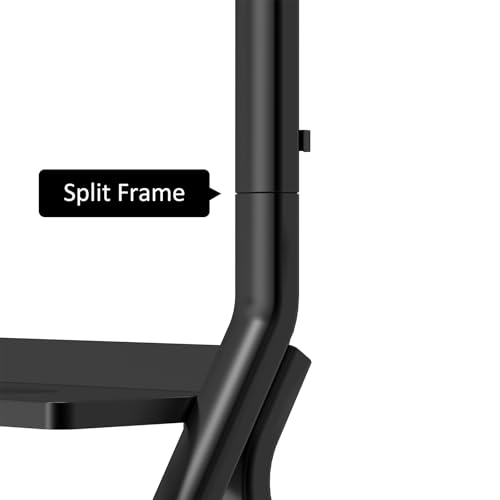Shiarffe Smart Board Stand for 55"- 86'' Interactive Whiteboard, Mobile Stand with Locable Rolling Wheels for Smart Whiteboard, Black