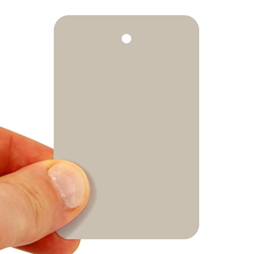 SmartSign Grey Blank Garment Tag - Pack of 1000, 12pt Thick Cardstock Clothing Labels, 2.875" x 1.75" Merchandise With Eyelet, Colored Retail Without Strings - color: Grey
