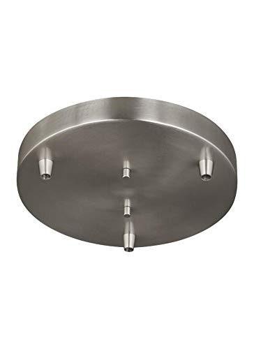 Sea Gull Lighting 7449403-962 Towner Three-Light Cluster Canopy Hanging Modern Light Fixture, Brushed Nickel Finish - color: Brushed Nickel