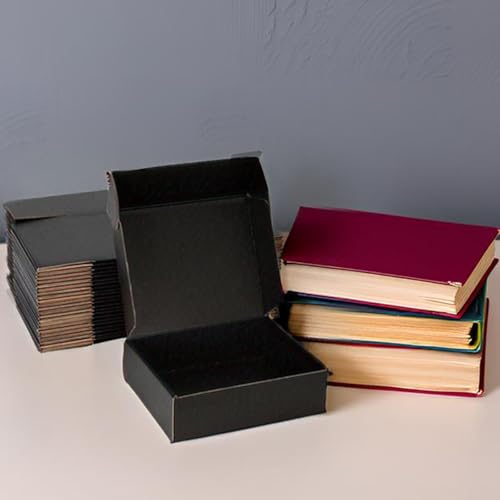 8x5x2 Black Shipping Boxes for Small Business, Packing, 25 Pack - color: Black, size: 8x5x2 Inch