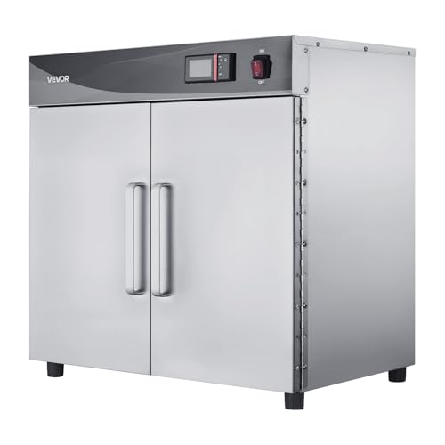 VEVOR Commercial Electric Food Warmer 4-Tier Stainless Steel Double-Door - size: 4-Layer
